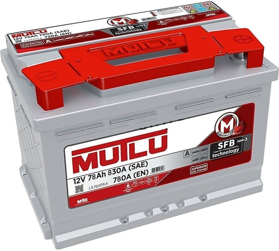 Аккумуляторная батарея Mutlu SFB M3 6СТ-78.0 L3.78.078.A