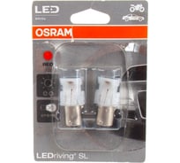 Автолампа OSRAM P21W BA15s LED STANDART RED блистер, 2 шт. 12V 7458R-02B