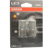 Автолампа OSRAM P21/5W BAY15d LED STANDART AMBER блистер, 2 шт. 12V 1458YE-02B