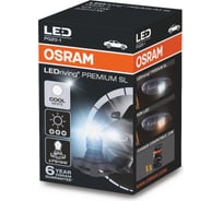 Автолампа OSRAM PS19W PG20-1 LED PREMIUM COOL WHITE 6000K 12V 5301CW