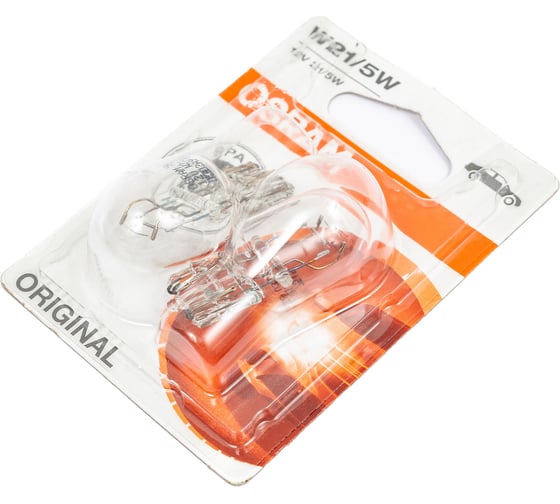 Автолампа OSRAM W21/5W W3х16q 12V блистер, 2 шт. 7515-02B