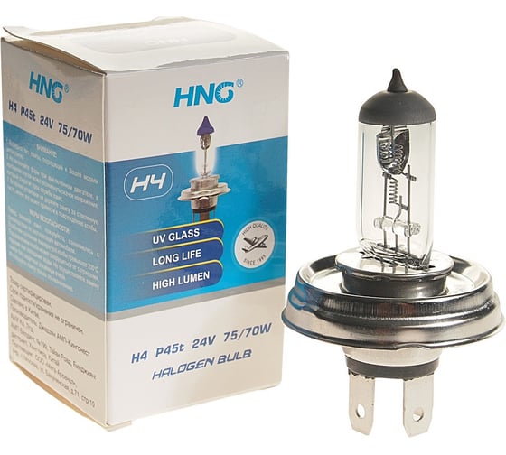 Автолампа HNG H4 75/70 P45t 24V HNG-24445 1