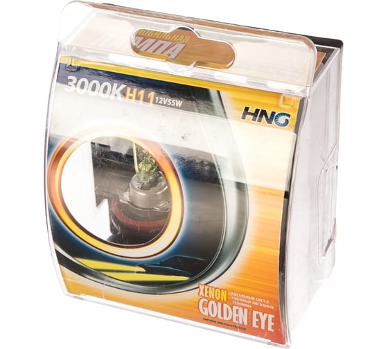 Автолампа HNG H11 55 PGJ19-2 GOLDEN EYE 3000K HNG-12115GE2