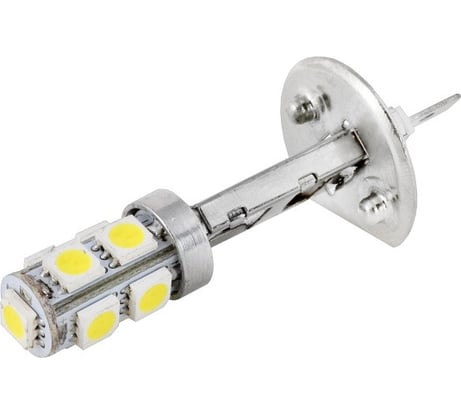 Автолампа SKYWAY диод H1 12V 9 SMD диодов 1-конт Белая, в комплекте 2 шт S08201003