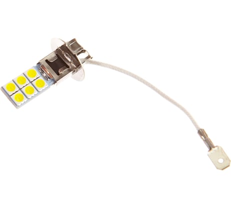Автолампа SKYWAY диод H3, 12 SMD диодов 1-конт, белая S08201010