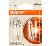 Автолампа OSRAM C10W SV8.5-8 41 мм, 2 шт, 12V, 1, 10 6411-02B 16034824