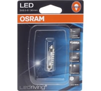 Автолампа OSRAM C5W SV8.5-8 36мм LED 6000К 12V, 1, 10, 50 6436CW-01B