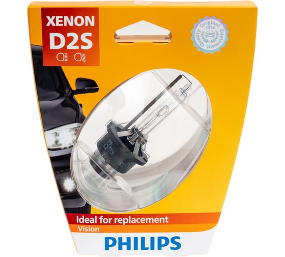 Автолампа PHILIPS D2S 35 P32d-2 XENON VISION 4600K 85V, 1.2 85122VIS1