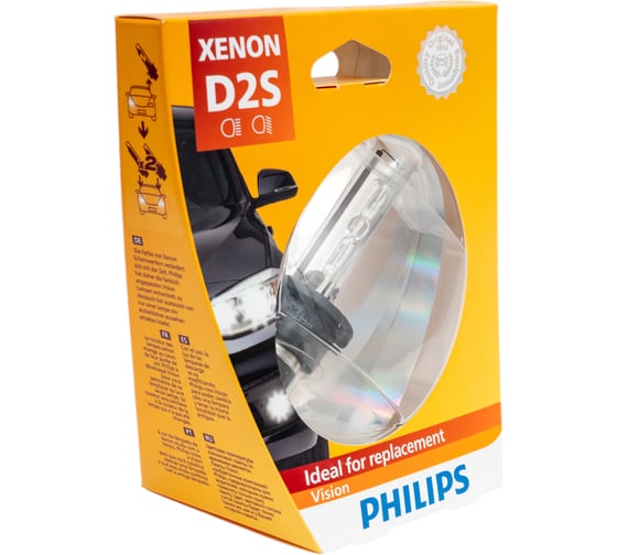 Автолампа PHILIPS D2S 35 P32d-2 XENON VISION 4600K 85V, 1.2 85122VIS1