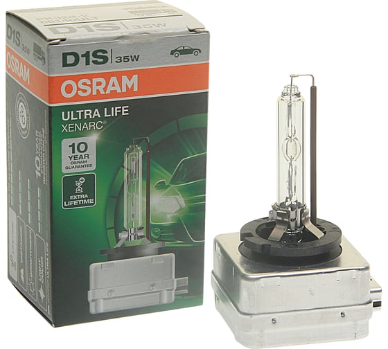 Автолампа OSRAM D1S 35 PK32d-2 XENON ULTRA LIFE 12V, 1, 10 66140ULT
