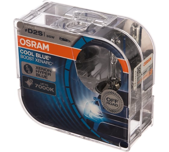 Автолампа OSRAM D2S 35 P32d-2 XENON BLUE BOOST 7000K, 2шт 12V, 1, 10 66240CBB-HCB