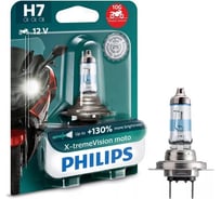 Автолампа PHILIPS H7 55 PX26d+100 X-TREME VISION MOTO 12V ,1,10 OLD 12972XVBW