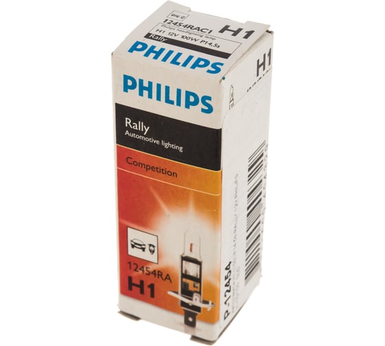 Автолампа PHILIPS H1 100 P14.5s RALLY 12V, 10,100 OLD 12454C1