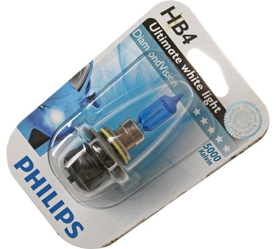 Автолампа PHILIPS HB4, 9006 55 P22d DIAMOND VISION 5000K 12V, 1,10 9006DVB1