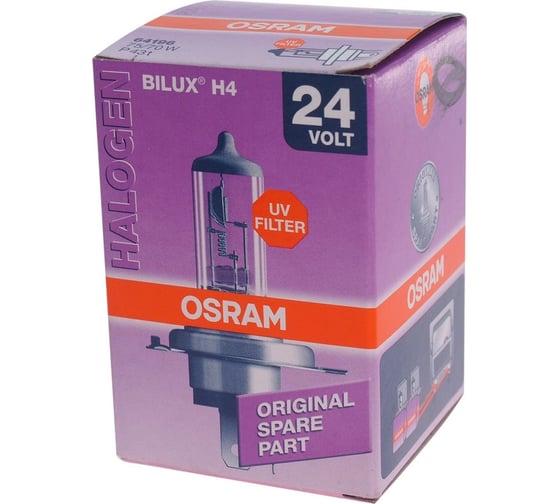 Автолампа OSRAM H4 75, 70 P43t-38 24V, 10,100 HIT 64196