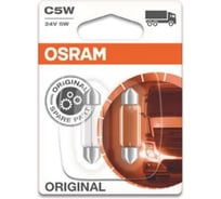 Автолампа Osram C5W SV8.5,8 35мм, 2шт 24V ,1,10,50 HIT 6423-02B