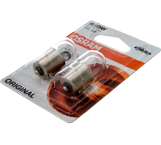 Автолампа Osram R10W BA15s, 2шт 12V ,1,10 5008-2BL