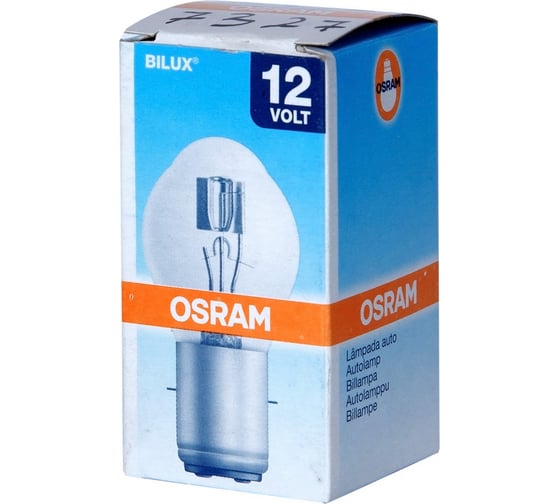 Автолампа OSRAM S2 35, 35 BA20d 12V, 1,10,100 7327