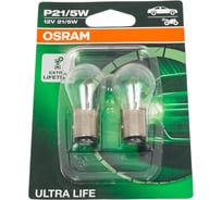 Автолампа OSRAM P21, 5W BAY15d ULTRA LIFE, 2 шт. 12V, 1, 10 7528ULT-02B 16035052