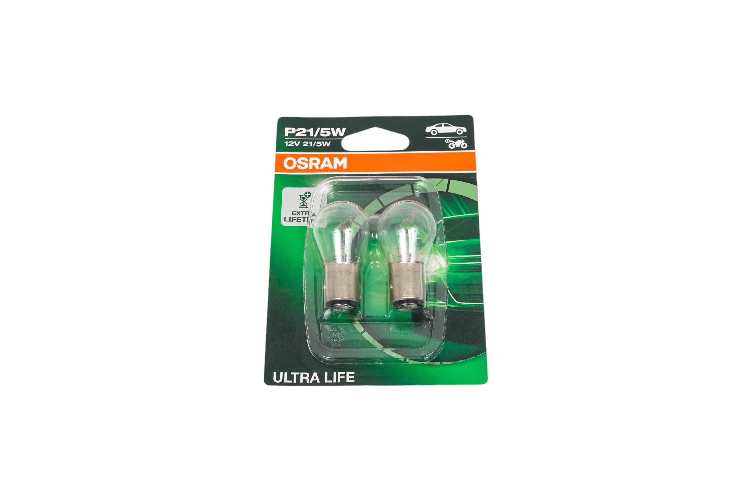 Osram Ultra Life P21/5W 21/5W Long Life Halogen Bulbs – 2 Pack (7528ULT-02B)