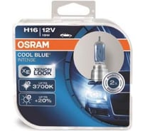 Автолампа OSRAM H16 19 PGJ19-3+20% BLUE INTENSE, 2 шт. 4200K 12V, 10, 100 64219CBI-HCB