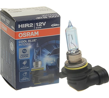 Автолампа OSRAM HIR2 55 PX22d+20% BLUE INTENSE 4200K 12V, 1 ,10, 100 9012CBI