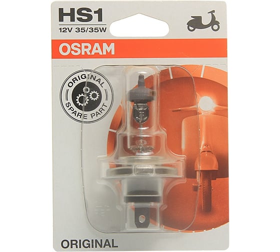 Автолампа OSRAM HS1 35, 35 P43t 12V, 1, 10, 100 64185-01B