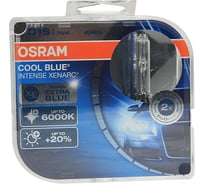 Автолампа OSRAM D1S 35 PK32d-2+20% XENON BLUE INTENSE 6000K 85V, 2 шт. 1, 10 66140CBI-HCB