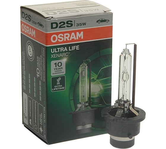 Автолампа OSRAM D2S 35 P32d-2 XENON ULTRA LIFE 4300K 12V, 1, 10 66240ULT