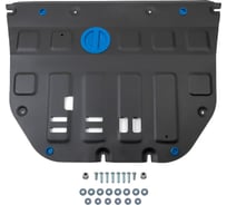 Защита картера и КПП + комплект крепежа Rival сталь GAC GS8 2023-, V-2.0, АКПП, 4WD. 111.3403.1