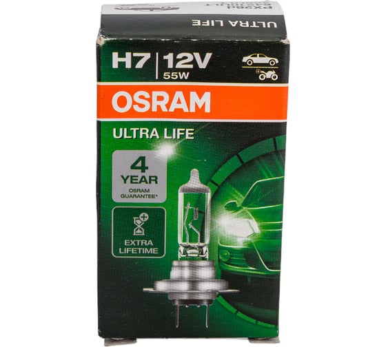 Автолампа OSRAM H7 55 PX26d ULTRA LIFE 12V, 1, 10 64210ULT