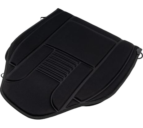 Накидка на сиденье с электроподогревом 1000 х 500 мм со спинкой, регулятором, черная DolleX NSP-100