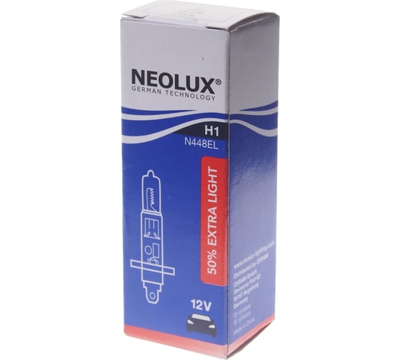 Автолампа NEOLUX H1 (55) P14.5s+50% EXTRA LIGHT 12V N448EL