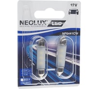 Автолампа NEOLUX C5W SV8.5-8 41мм LED COLD WHITE 6000К блистер, 2шт 12V 1 NF6441CW-02B