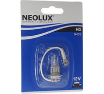 Автолампа NEOLUX H3 55 PK22s блистер 12V 1 10 100 N453-01B