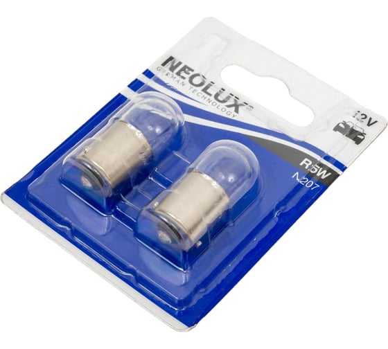 Автолампа NEOLUX R5W BA15s блистер, 2шт 12V 1 10 N207-02B