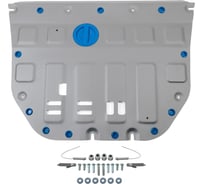 Защита картера и КПП + комплект крепежа Rival алюминий GAC GS8 2023-, V-2.0, АКПП, 4WD. 333.3403.1
