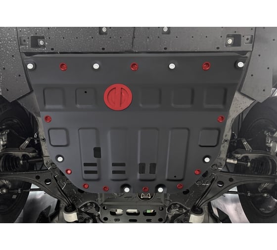 Защита картера и КПП + комплект крепежа АвтоБроня сталь GAC GS8 2023-, V-2.0, АКПП, 4WD. 111.03403.1