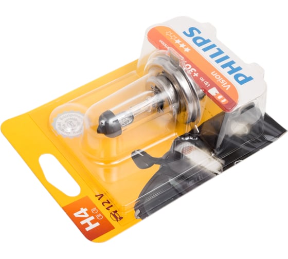Автолампа PHILIPS H4, 60, 55 P43t-38+30% 12V 1,10 12342PRB1