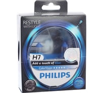 Автолампа PHILIPS H7 55 PX26d+60 COLOR VISION BLUE 3350K 2шт 12V ,1,5 12972CVPBS2