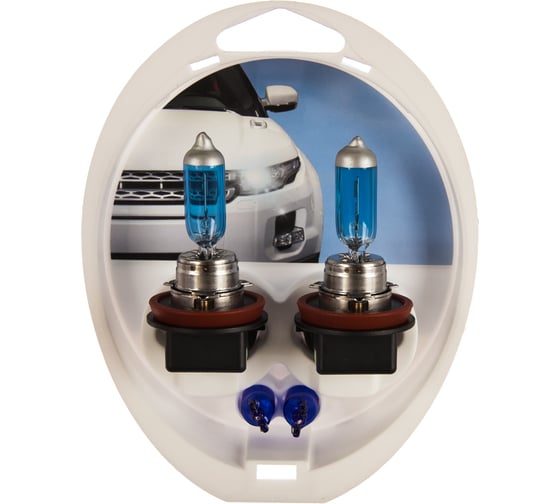 Автолампа PHILIPS H11, 55 PGJ19-2 CRISTAL VISION 4300K 2 шт.+2 шт. W5W 12V 1,5,30 12362CVSM