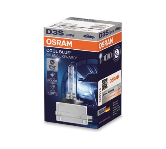 Автолампа OSRAM D3S 35 PK32d-5 XENON BLUE INTENSE 6000K 42V, 1, 10 66340CBI