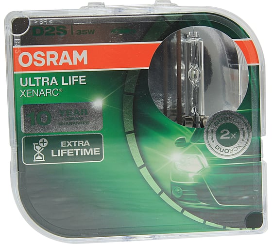 Автолампа OSRAM D3S 35 PK32d-5 XENON BLUE INTENSE 6000K 42V, 2шт, 1, 10 66340CBI-HCB