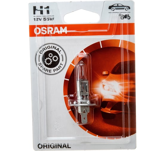 Автолампа OSRAM H1 55 P14.5s 12V, 1, 10 64150-01B 16034882