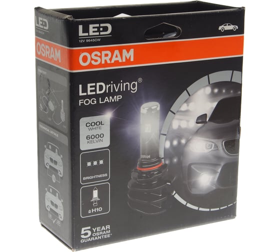 Автолампа OSRAM H10 PY20d LED FOG 6000K 2шт 12V, 1, 5 9645CW