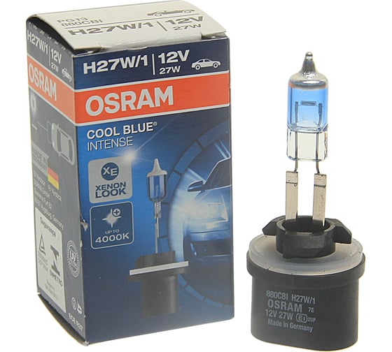Автолампа OSRAM H27W,1 PG13 BLUE INTENSE 4000K 12V, 1, 10 880CBI