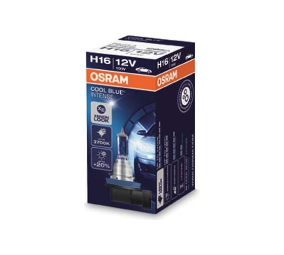 Автолампа OSRAM H16 19 PGJ19-3+20% BLUE INTENSE 4200K 12V, 10, 100 64219CBI