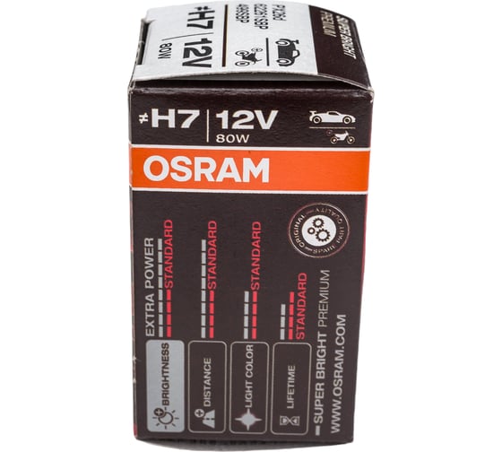 Автолампа OSRAM H7 80 PX26d SUPER BRIGHT RALLY 12V, 10, 100 62261SBP