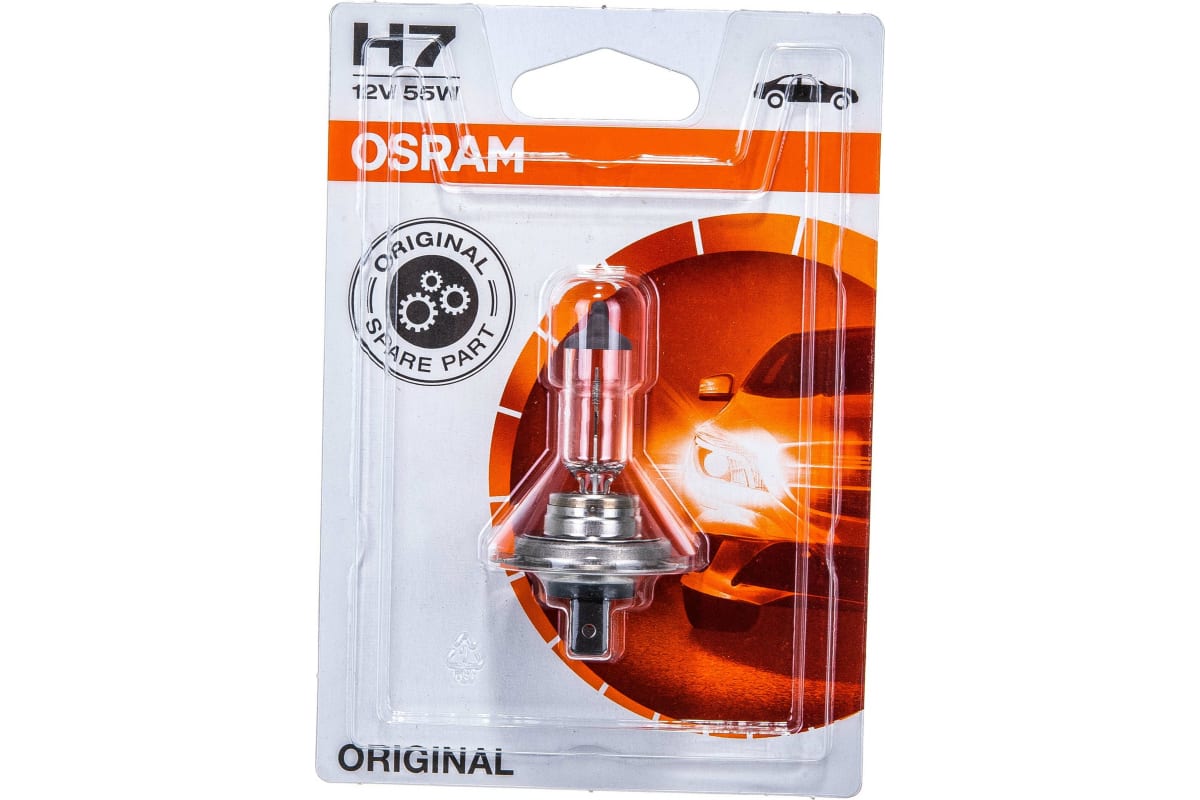 Автолампа OSRAM H7 55 PX26d 12V 1 10 64210 01B выгодная цена отзывы характеристики фото