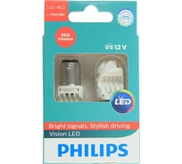 Автолампа PHILIPS P21,5W LED RED INTENSE 2 шт. 12V 1 OLD 12836REDX2